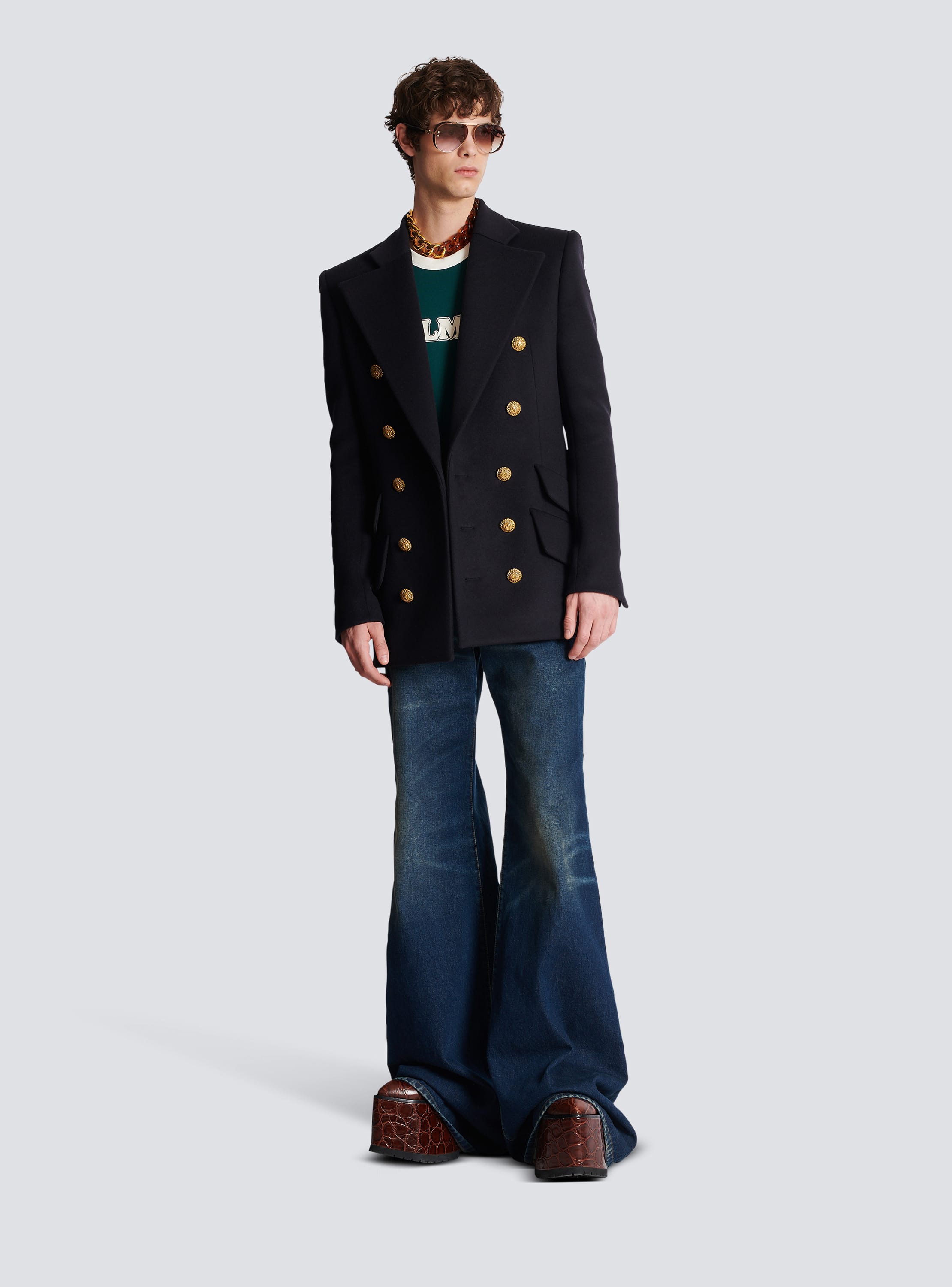 Military blazer men discount